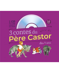 3 contes du pere castor des 4 ans - marlaguette - la vache orange - une histoire de singe (+ cd)