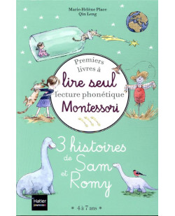 Coffret premiers livres a lire seul - 3 histoires de sam et romy niveau 3 - pedagogie montessori