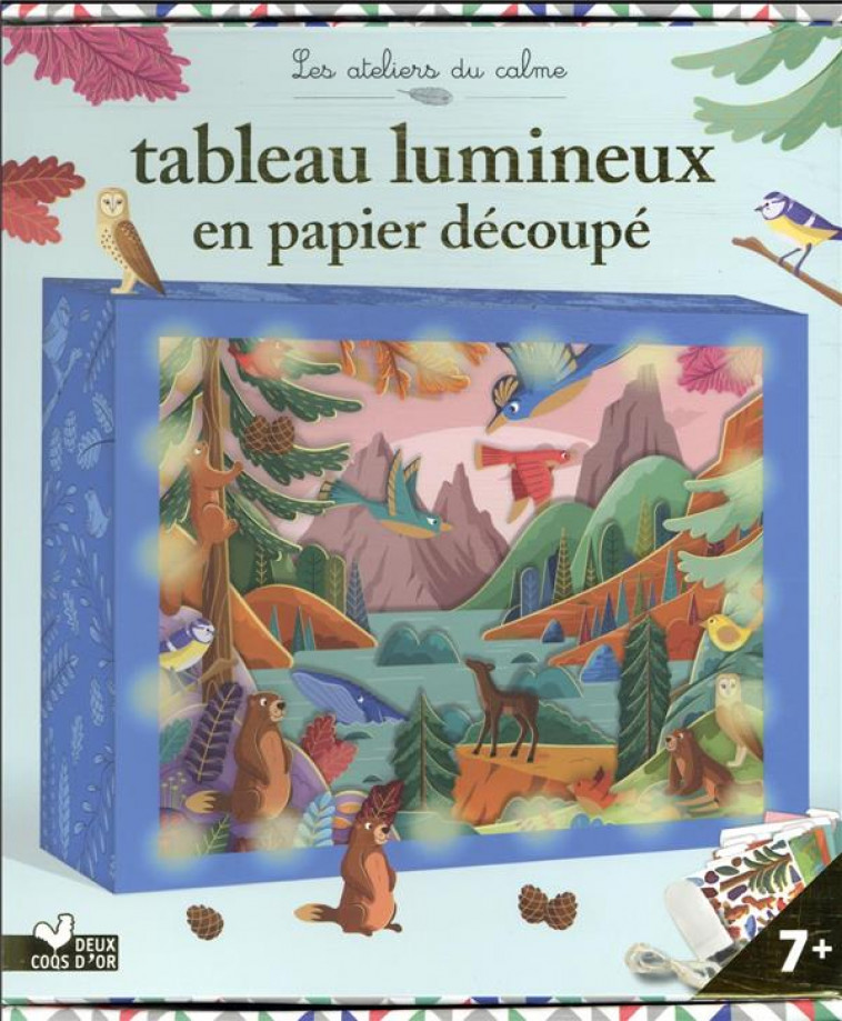 TABLEAU LUMINEUX EN PAPIER DECOUPE - COFFRET AVEC ACCESSOIRES - LIENARD MAUD - NC